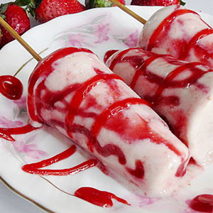 Strawberry-Kulfi
